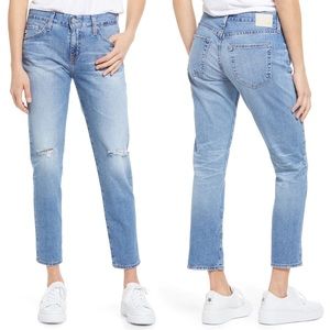 AG Denim Ex-Boyfriend Distressed Slim Fit Jeans